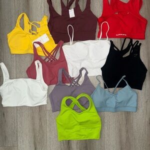 10 sports bras bundle